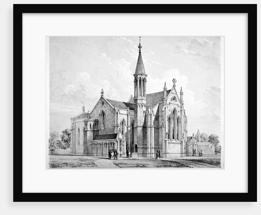 South-east view of St James Church, Clapton, Hackney, London by Anonymous