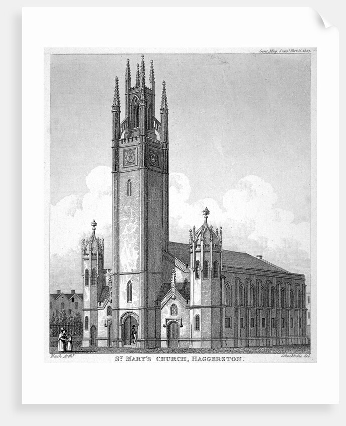 Church of St Mary Haggerston, Hackney, London by Anonymous