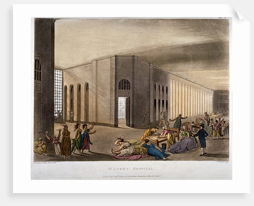 Interior view of St Luke's Hospital, Old Street, Finsbury, London by Joseph Constantine Stadler