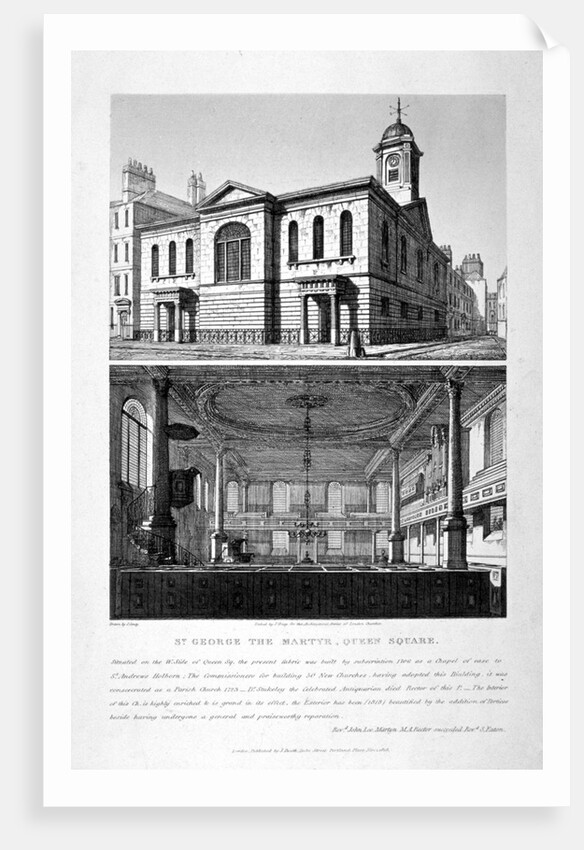 Church of St George the Martyr, Queen Street, Holborn, London by John Coney