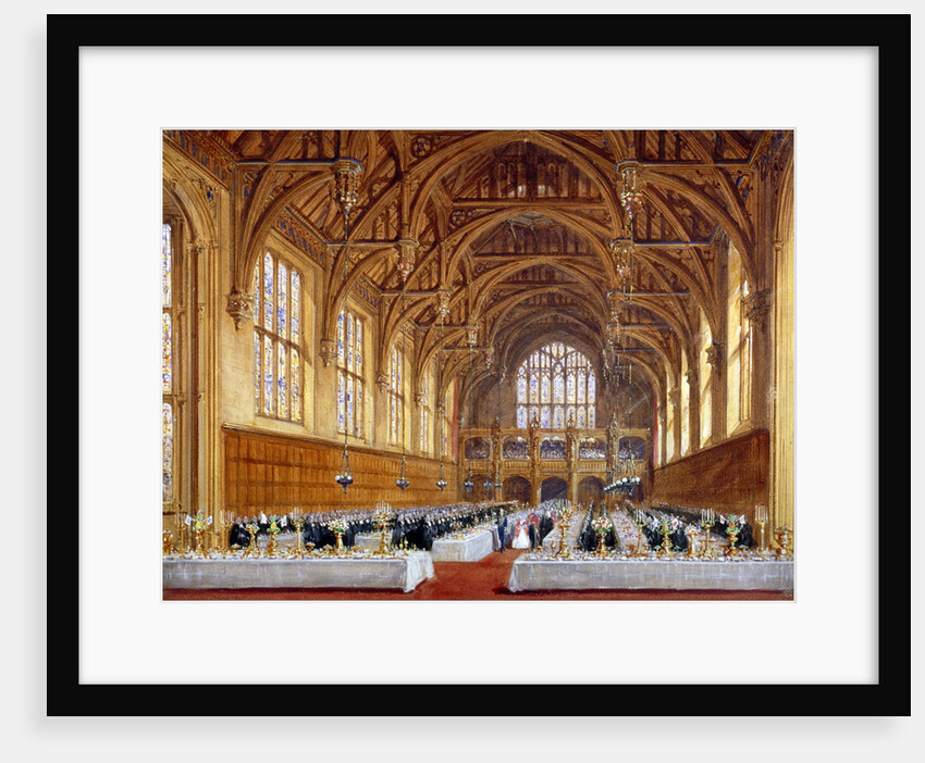 Opening of the new hall at Lincoln's Inn, Holborn, London, 30th October 1845 by Joseph Nash
