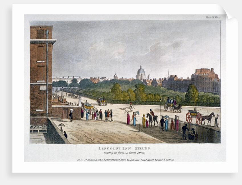 Lincoln's Inn Fields, Holborn, London by Anonymous