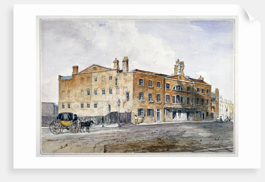 Premises of George March, licensed rectifier, in Cobham Row, Holborn, London by Anonymous