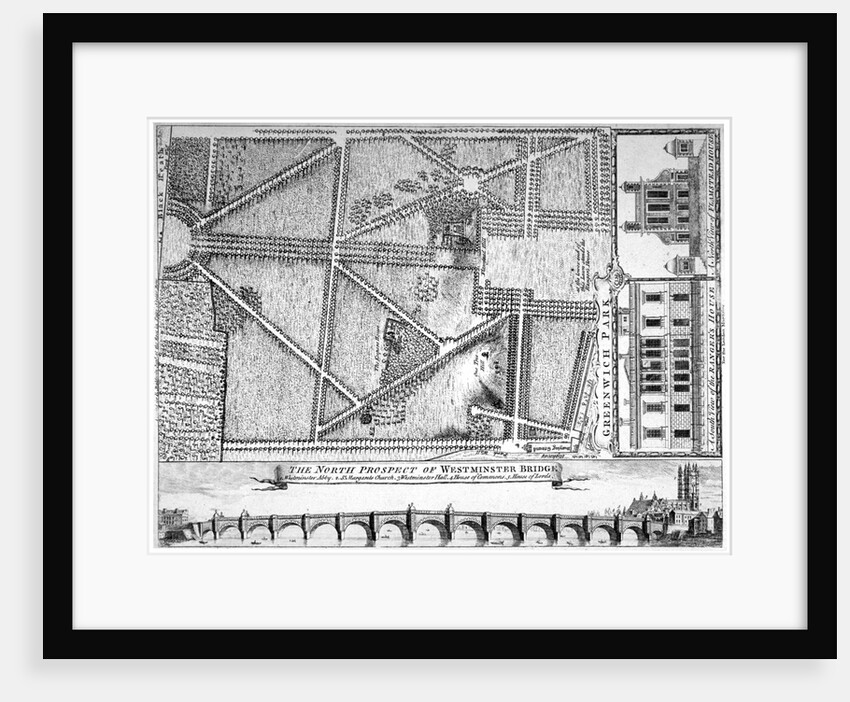 Plan of Greenwich Park, Greenwich, London by Anonymous