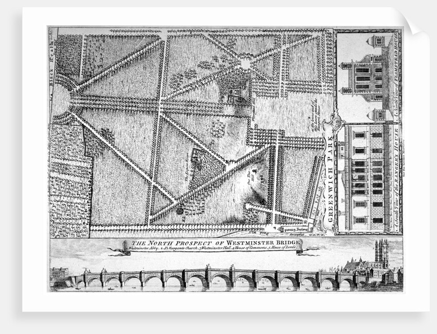 Plan of Greenwich Park, Greenwich, London by Anonymous