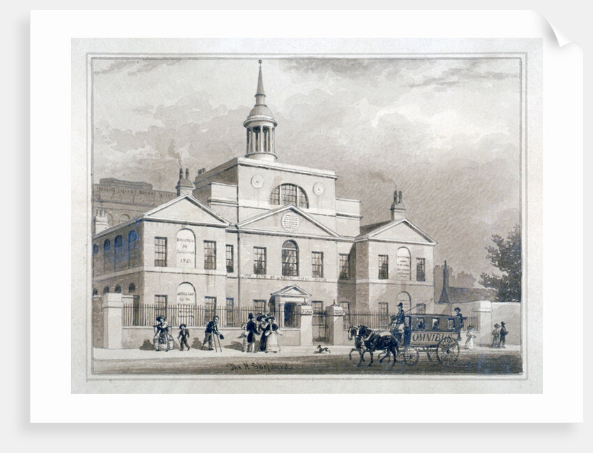 City of London Lying-In Hospital, City Road, Finsbury, London by Thomas Hosmer Shepherd