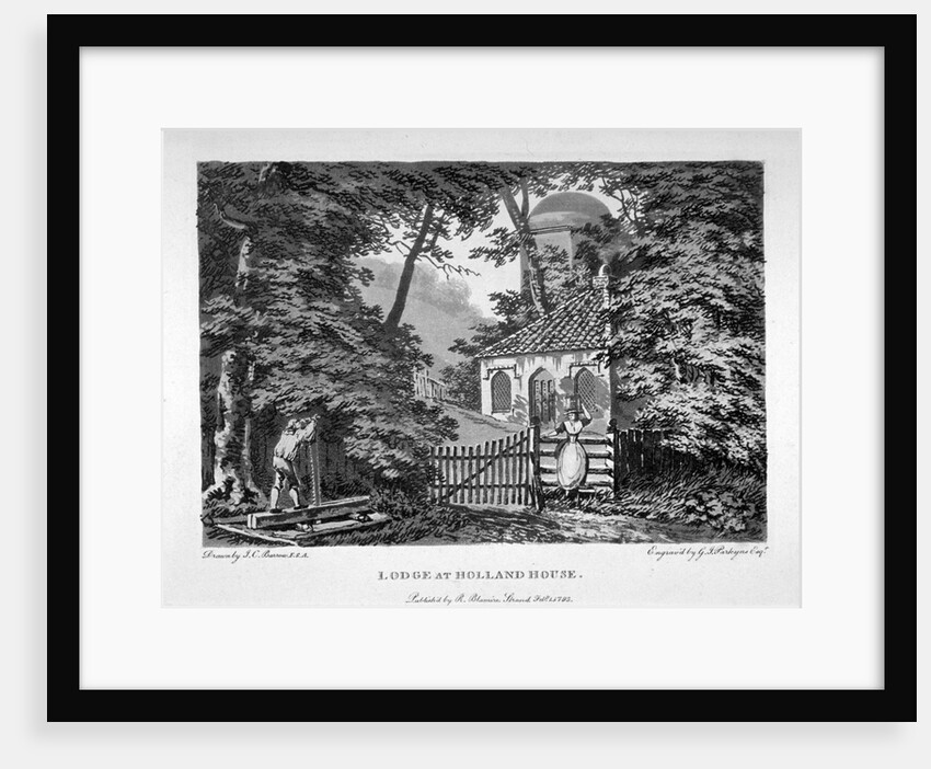 The Lodge at Holland House, Kensington, London by George Isham Parkyns