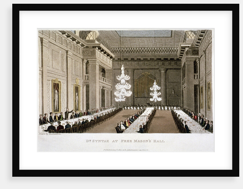 Dr Syntax at Free Mason's Hall, Holborn, London by Anonymous