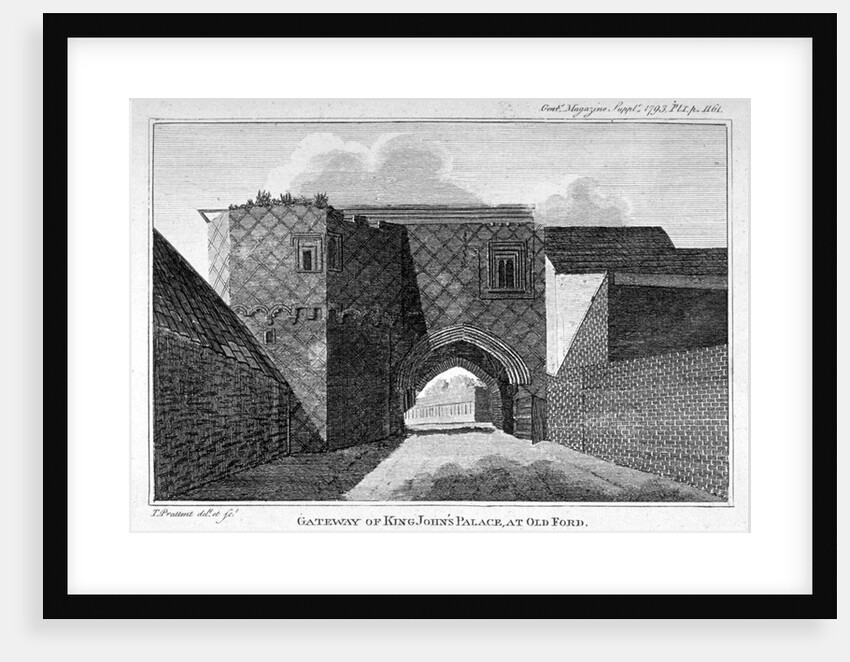 Gateway of King John's Palace at Old Ford, Poplar, London by Thomas Prattent