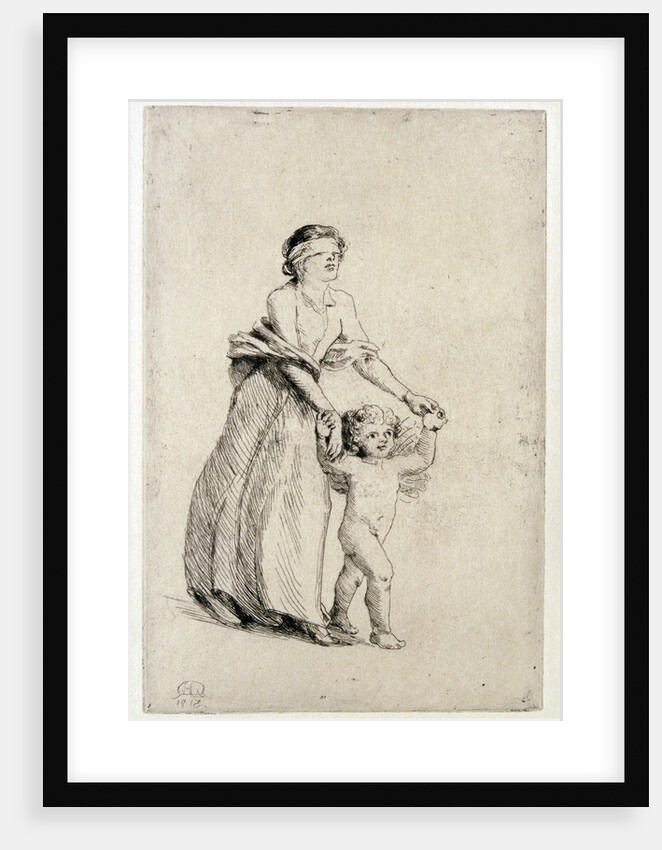 Cupid leading a Blindfolded Girl by Anna Lea Merritt