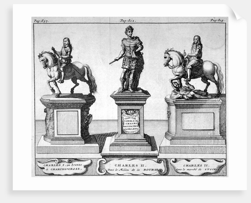 Statues of Kings Charles I and II by Anonymous