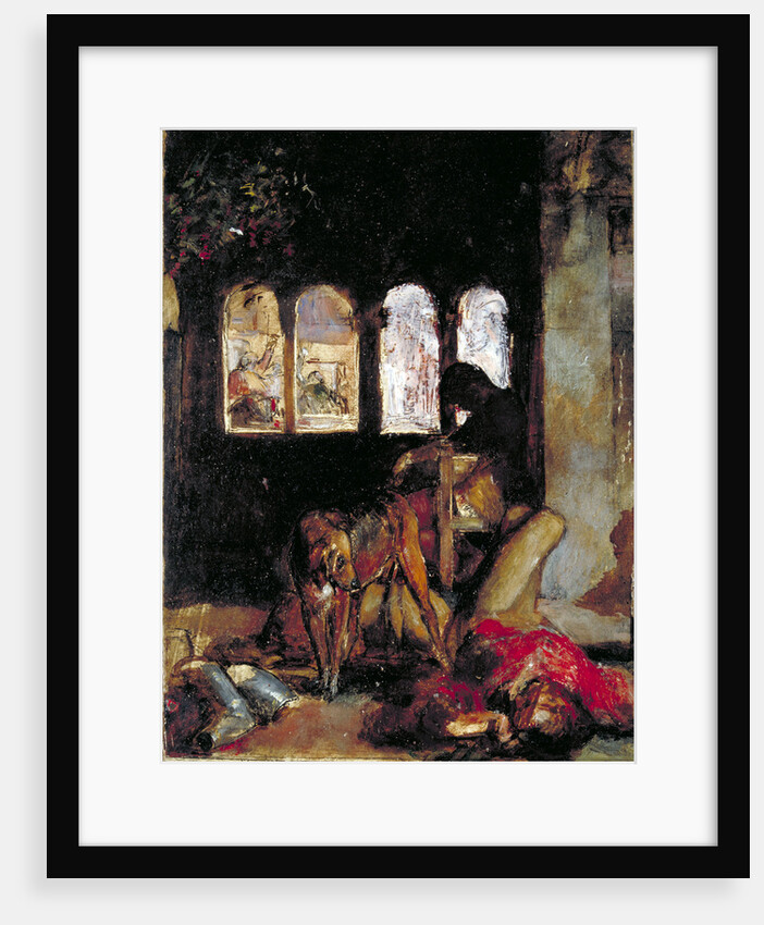 Sketch for 'The Eve of St Agnes' by William Holman Hunt