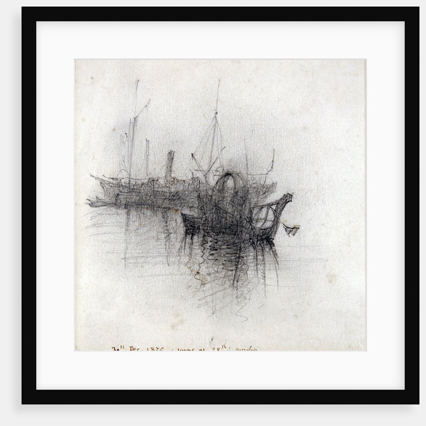 Study of Shipping by John Ruskin
