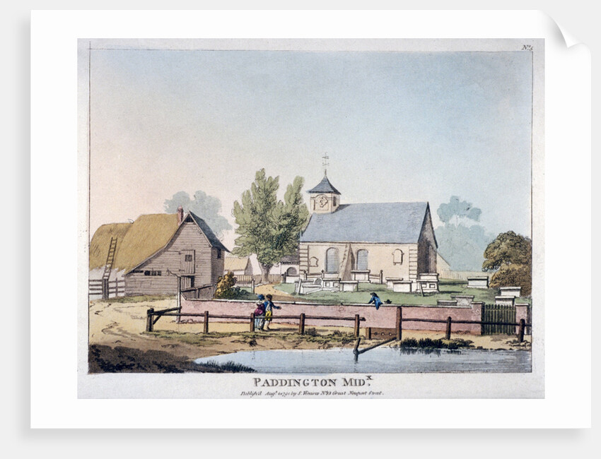 View of St Mary's Church, Paddington, London by Anonymous