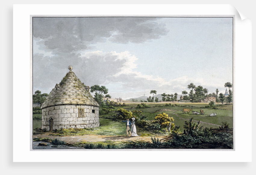 The Bayswater Conduit, with a distant view of the Paddington Canal, London by Charles Tomkins