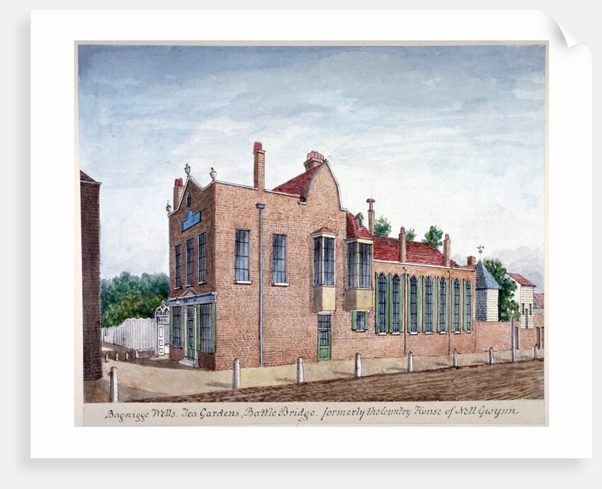 Bagnigge Wells tea gardens, Battle Bridge, London by Anonymous