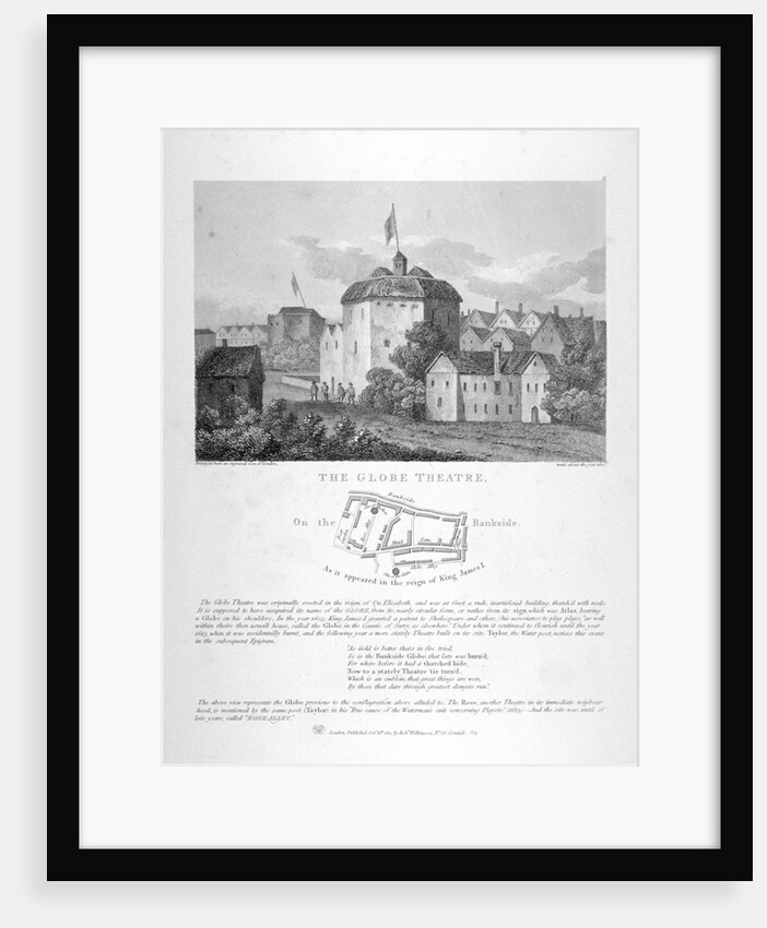 The Globe Theatre, Bankside, Southwark, London by Anonymous