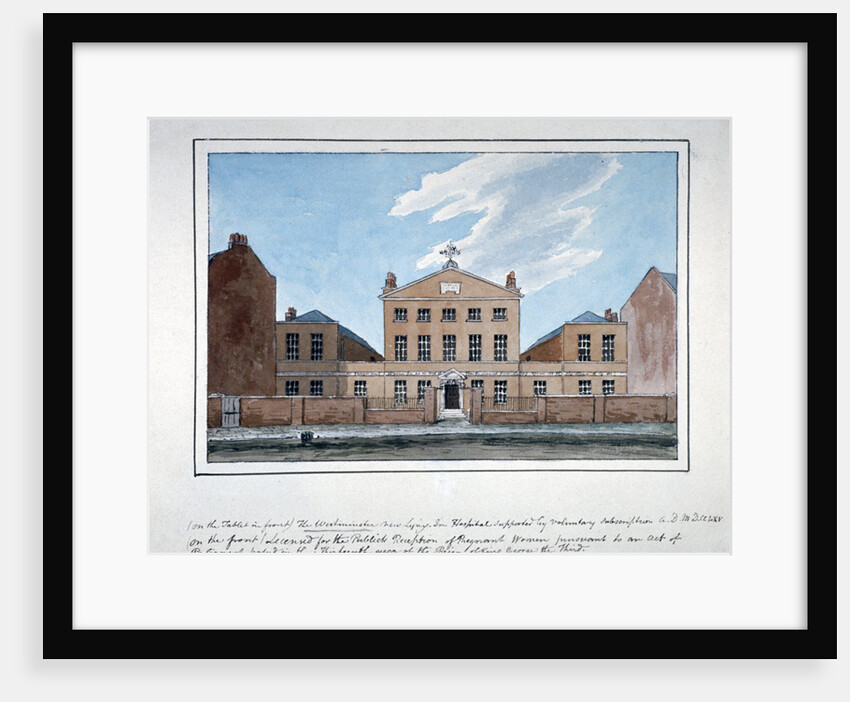 The Westminster Lying-in Hospital, Westminster Bridge Road, Lambeth, London by Anonymous
