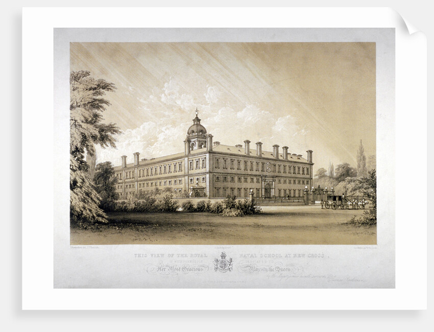 The Royal Naval School at New Cross, Lewisham, London by Thomas Talbot Bury