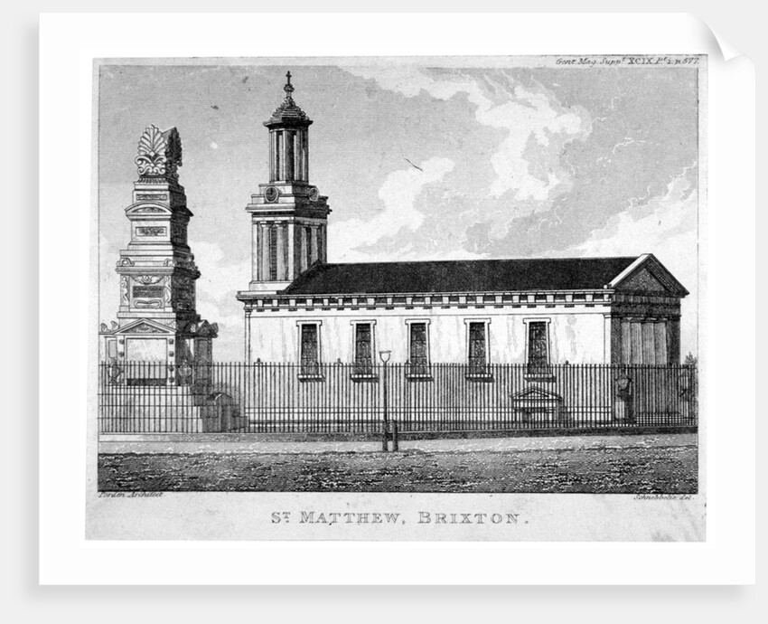 Church of St Matthew, Brixton, Lambeth, London by Anonymous