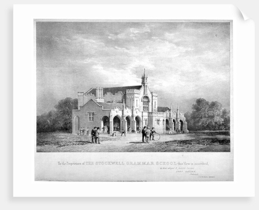 Stockwell Grammar School, Lambeth, London by George Barnard