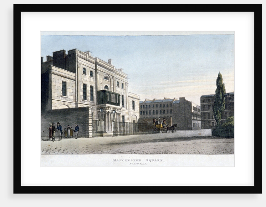 View of the north side of Manchester Square, Marlebone, London by Anonymous
