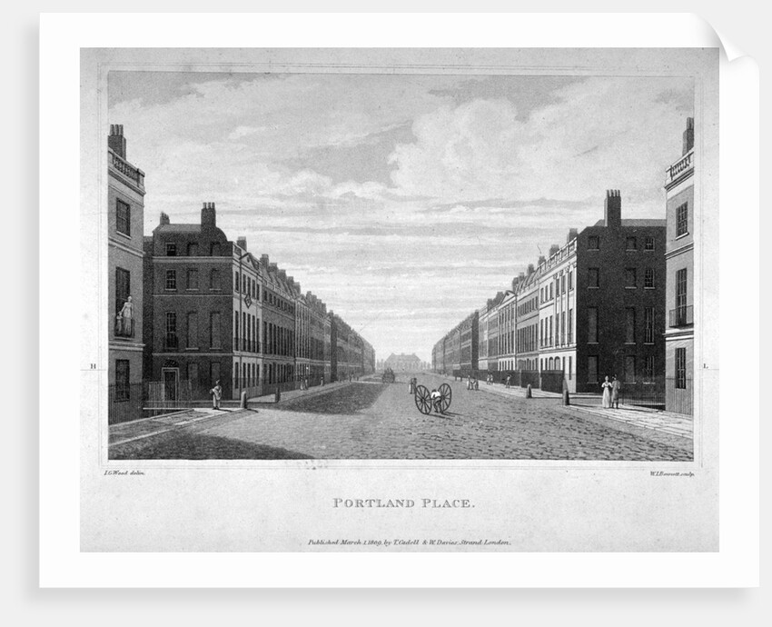 Portland Place, Marylebone, London by William James Bennett