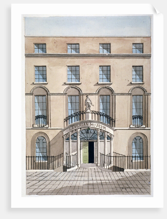 Front view of the Leverian Museum, Albion Place, Southwark, London by Anonymous