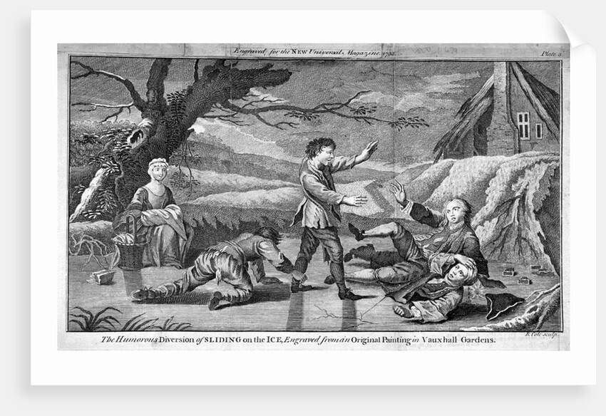 The Humorous Diversion of Sliding on the Ice by Benjamin Cole