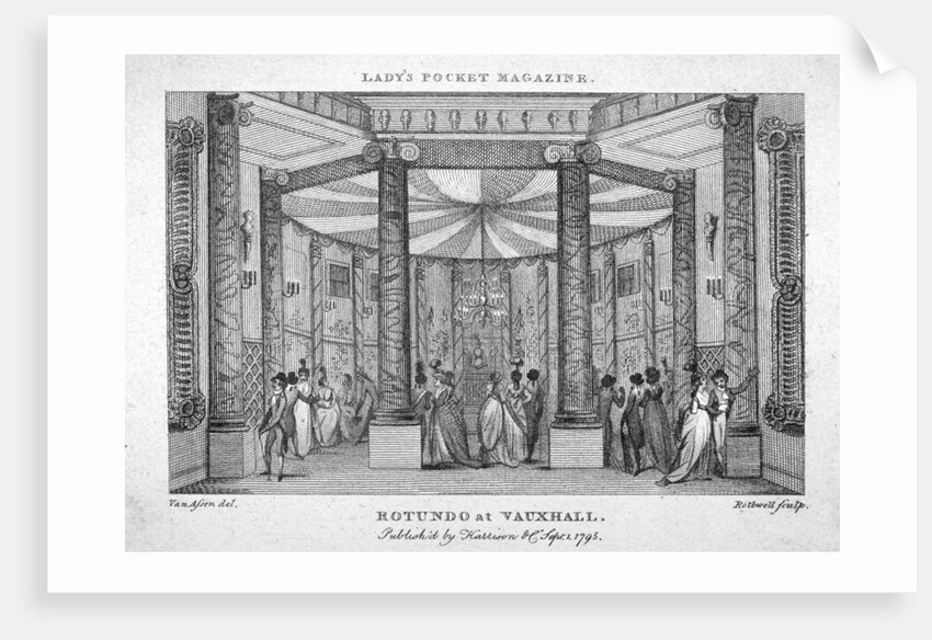 Interior view of the Rotunda at Vauxhall Gardens, Lambeth, London by Thomas Rothwell