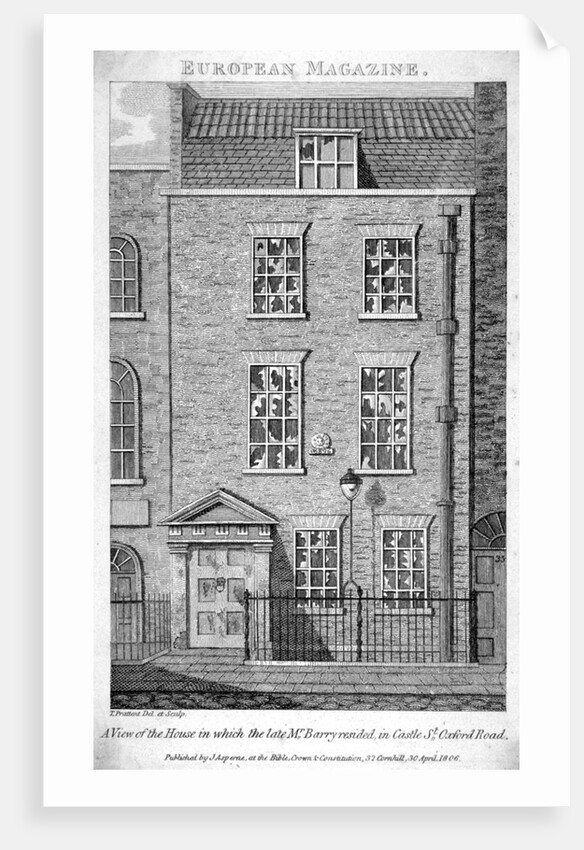 House that the artist James Barry lived in, Eastcastle Street, Marylebone, London by Thomas Prattent