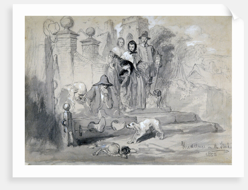 Hudibras in the Stocks by Sir John Gilbert