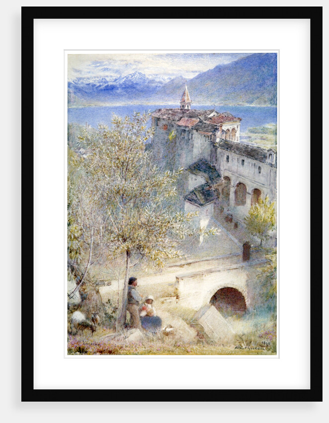 Locarno, Lake Maggiore by Albert Goodwin