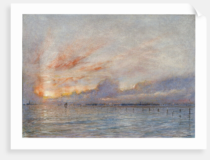 The Lagoons, Venice by Albert Goodwin