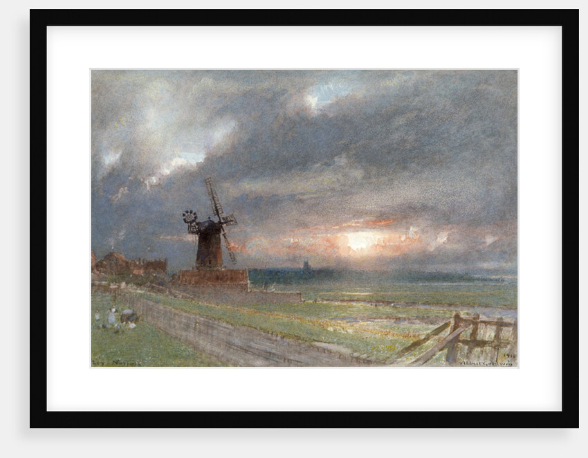 Cley, Norfolk by Albert Goodwin
