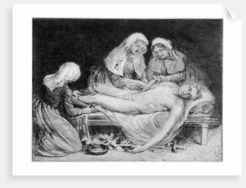 Three Nurses tending a Wounded Soldier by Anna Lea Merritt