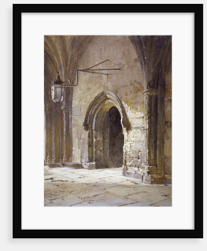 Entrance to the cloisters from Dean's Court, Westminster Abbey, London by John Crowther