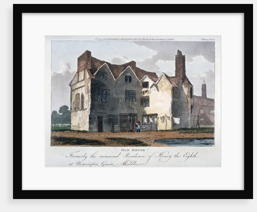 Old house, formerly the occasional residence of Henry VIII at Newington Green, London by Anonymous