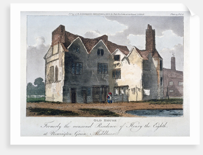 Old house, formerly the occasional residence of Henry VIII at Newington Green, London by Anonymous