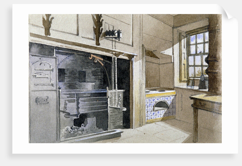 Kitchen range and Dutch oven, no 21 Austin Friars Street, City of London by John Crowther