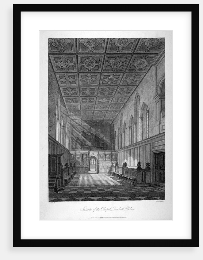 Interior view of Lambeth Palace chapel, London by Bartholomew Howlett