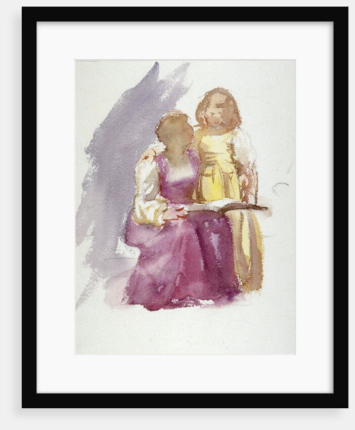 Seated Woman and a Young Girl by Anna Lea Merritt