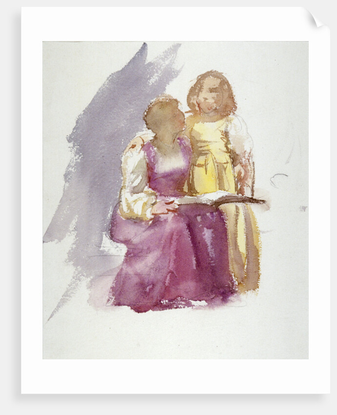 Seated Woman and a Young Girl by Anna Lea Merritt