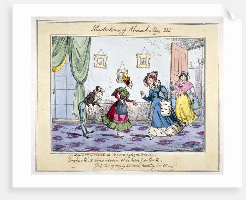 Louisa's arrival at Birmingham House by SW Fores