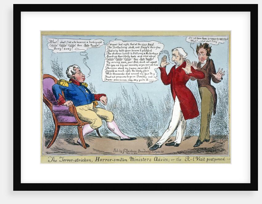 The terror-stricken, horror-smitten minister's advice, or the R[oya]l visit postponed by Anonymous