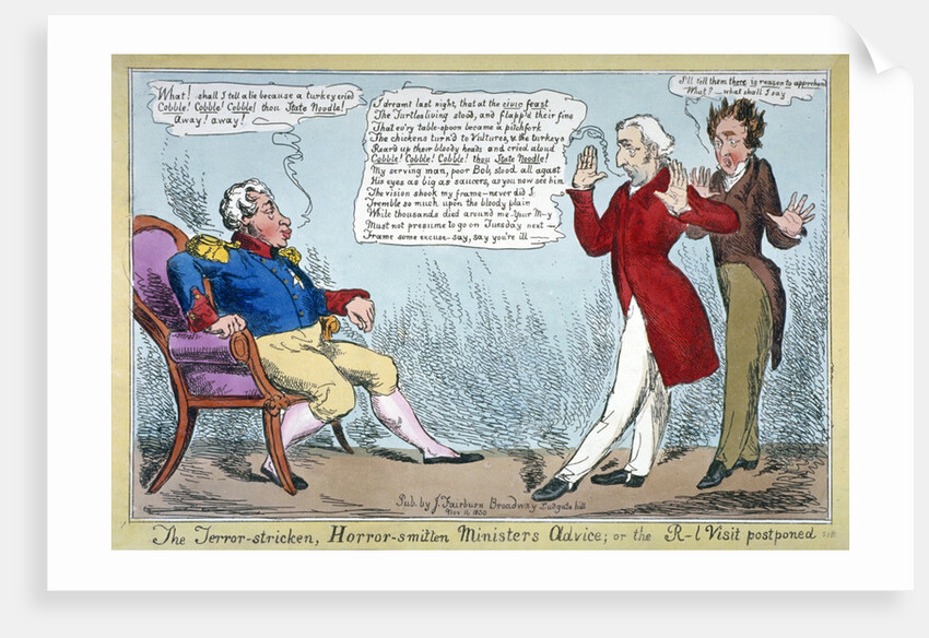 The terror-stricken, horror-smitten minister's advice, or the R[oya]l visit postponed by Anonymous