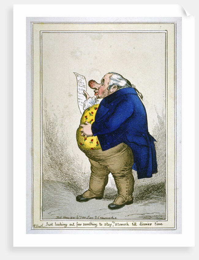 Just looking out for somthing [sic] to stay my stomach till dinner time by William Heath