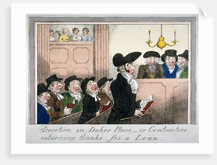 Devotion in Duke's Place or contractors returning thanks for a loan by Anonymous