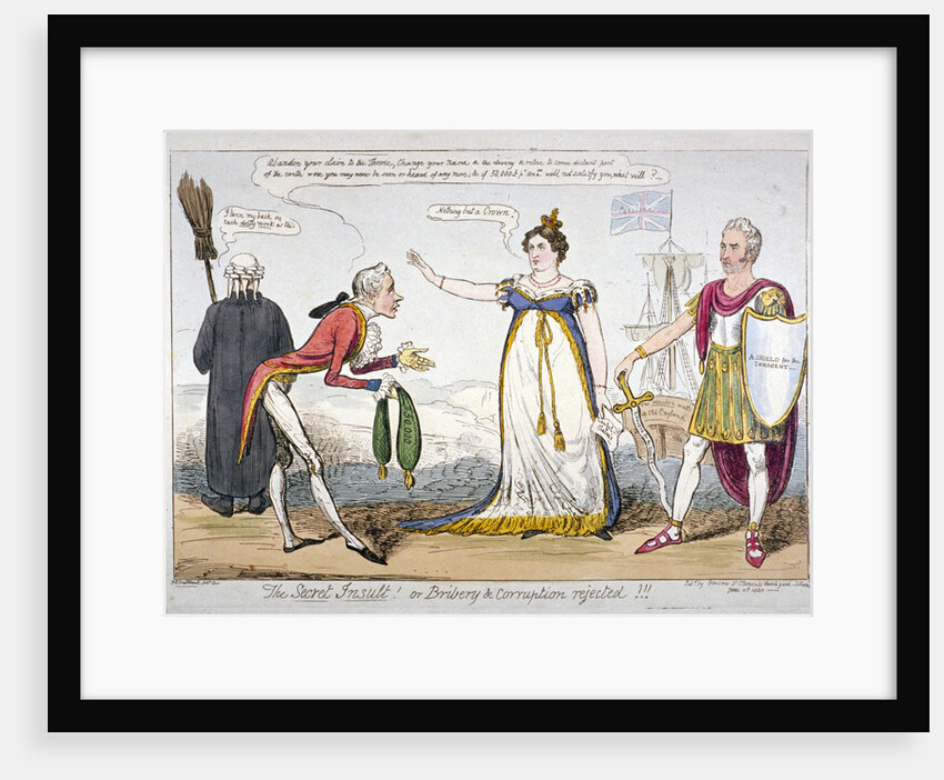 The secret insult! or bribery & corruption rejected!!! by Isaac Robert Cruikshank