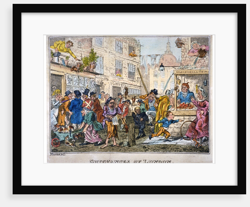 Grievances of London by George Cruikshank